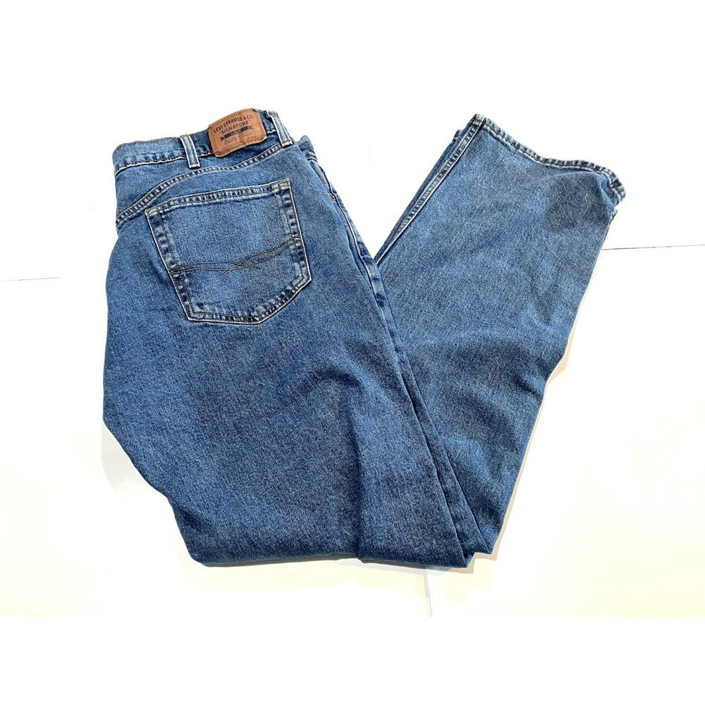 Levi Strauss Jeans Mens 38x36 (Fits 38x35) Relaxed Straight Denim Casual Wear